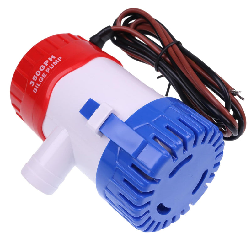 New 360 GPH 24DA Standard Bilge Pump-360, High Flow, Threaded Discharge 12V