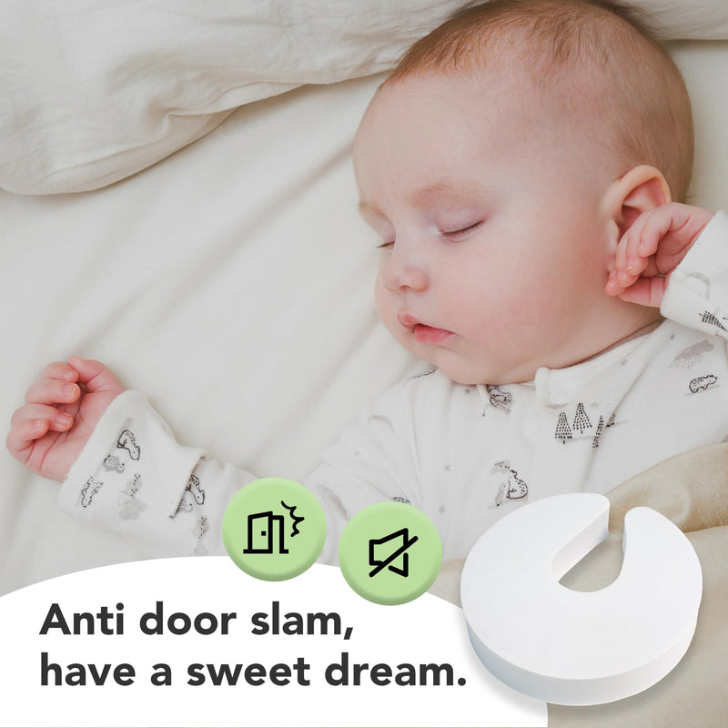6 Pack Door Pinch Guard with Thickened EVA for Stronger Protection, Baby Proof Door Stopper, Baby Safety Finger Pinch Guard, Soft and Non-Toxic