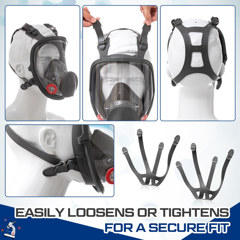 Jecery 4 Pcs Silicone Head Harness Strap