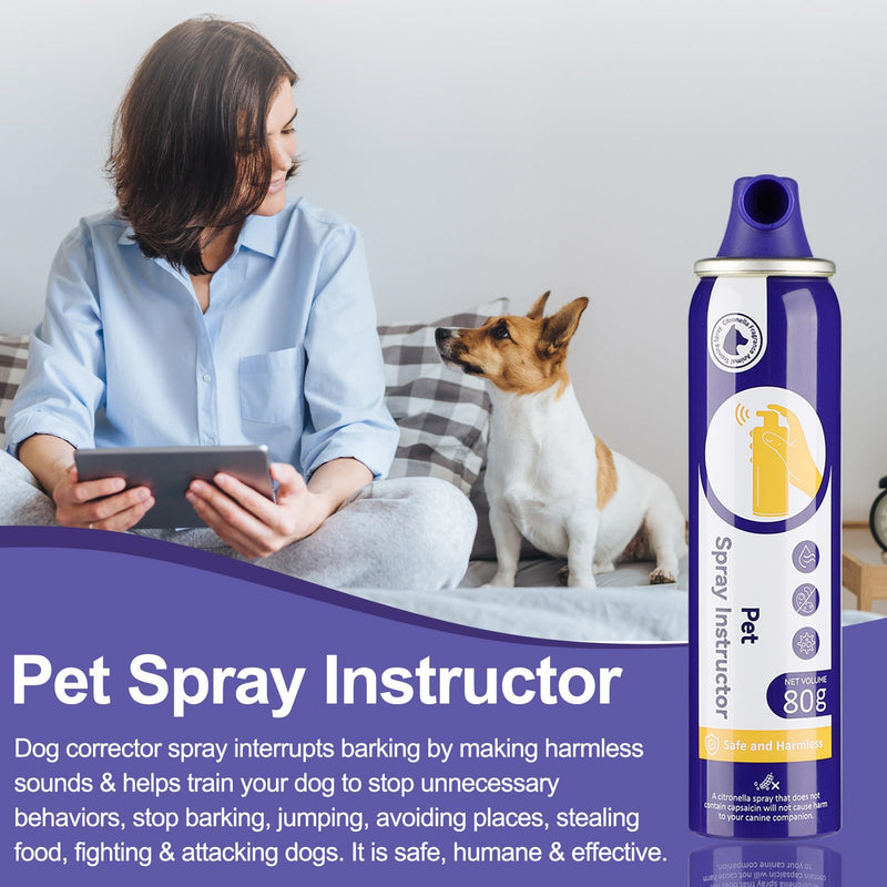 KDSZJDV Corrector Spray Dog Trainer 6 Pack 80ml Dog Corrector Spray to Dogs from Stopping Unwanted Behaviors Pet Trainer Spray, Barking, Jumping, Stealing Food, Safe, Humane & Effective