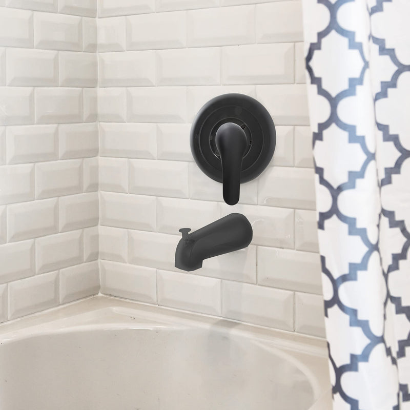 Danco 11083 Use with Moen Tub and Shower Faucets Trim Kit, No Size, Matte Black Classic