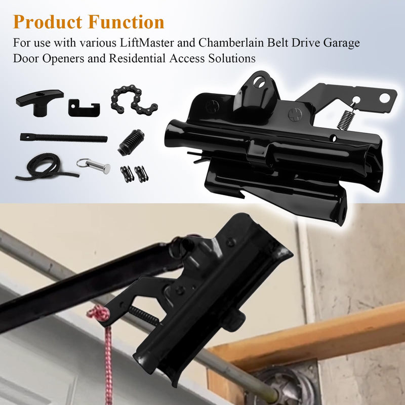 41B3869-1 & 41B3869-3A Garage Door Opener Carriage, Complete Chain Drive Trolley Assembly Replacement Parts, Fit for Liftmaster, Chamberlain Garage Door Openers That utilize a T-Rail Assembly, Black