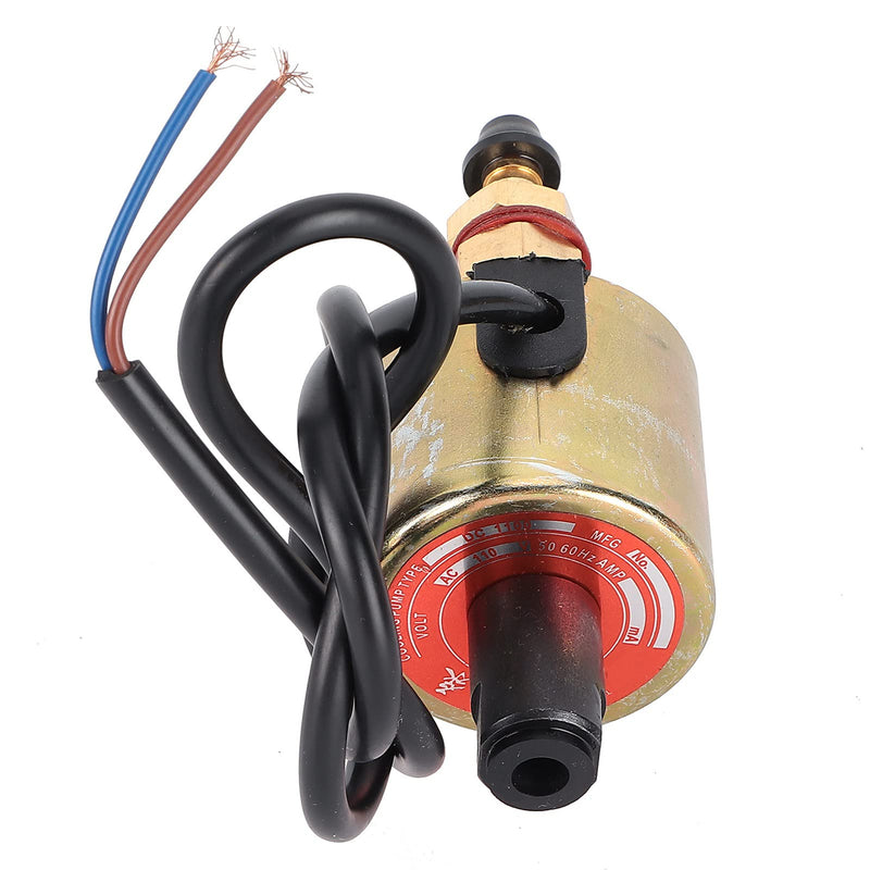Electromagnetic Oil Pump Plunger Pump Electromagnetic Induction for Small Processing Machinery Lathes Milling Drilling Machines Grinders with Lubrication Cooling(AC110V 13W)