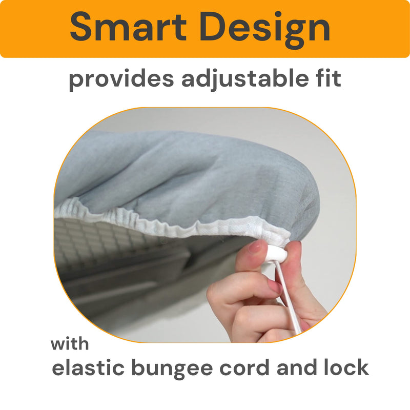 Ironing Board Cover and Pad Standard Size Silicone Coated 4 Layers 15x54 inch Extra Heavy Duty Thick Padding, Heat Reflective, Non Stick Scorch and Stain Resistant Silver