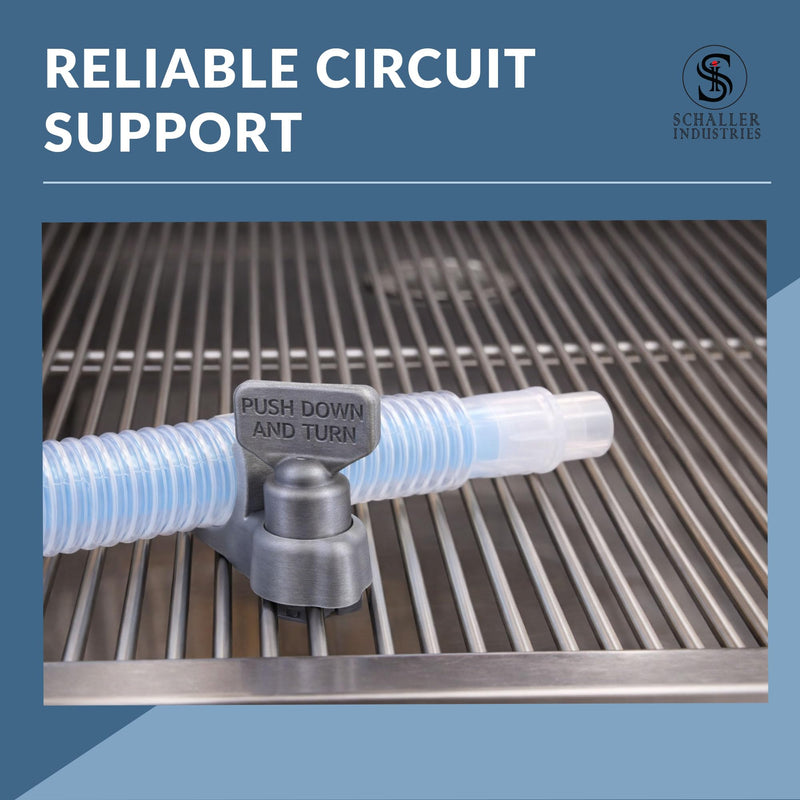 S I Schaller Industries Veterinary Anesthesia F Circuit Holder for Table Grates - Universal F & Jackson Rees Table Mount Breathing Circuit Organizer, Clamp Holder for Feline & Small Canine Anesthesia for Dental Table Grate