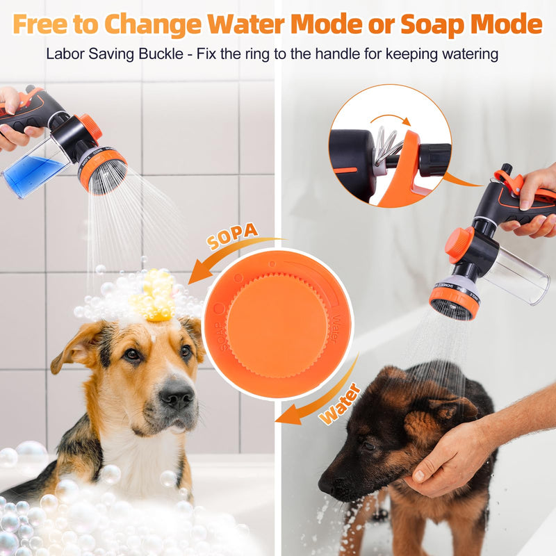 Bathtub Faucet Sprayer Attachment for Tub, Dog Washing Hose Attachment for Bathtub with Faucet Adapters, Sink Sprayer Dog Bath Hose Attachment for Tub Faucet, Dog Shower Attachment 11