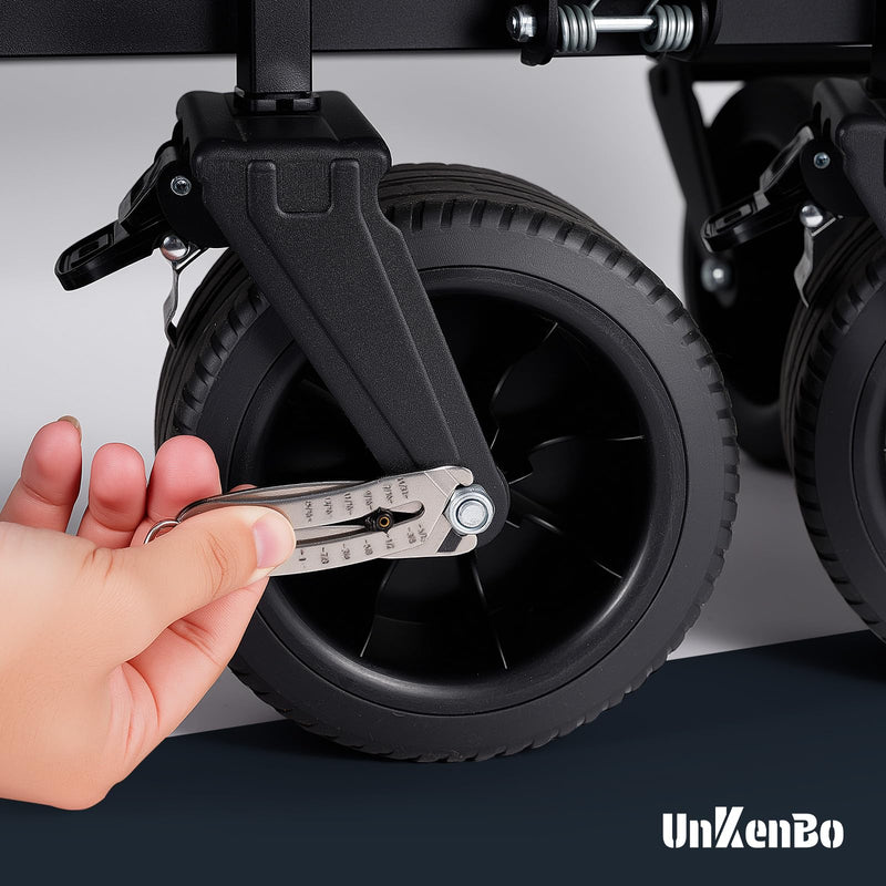 UNKENBO® Bolt Size Finder Tool Keychain - Gauge Bolts & Nuts Head SAE 5/16 to 1" & Metric 8 to 25mm, Wrench & Socket Size Finder, Nut & Bolt Fasteners Measuring Tool Gifts for Men (Galaxy Silver) Galaxy Silver