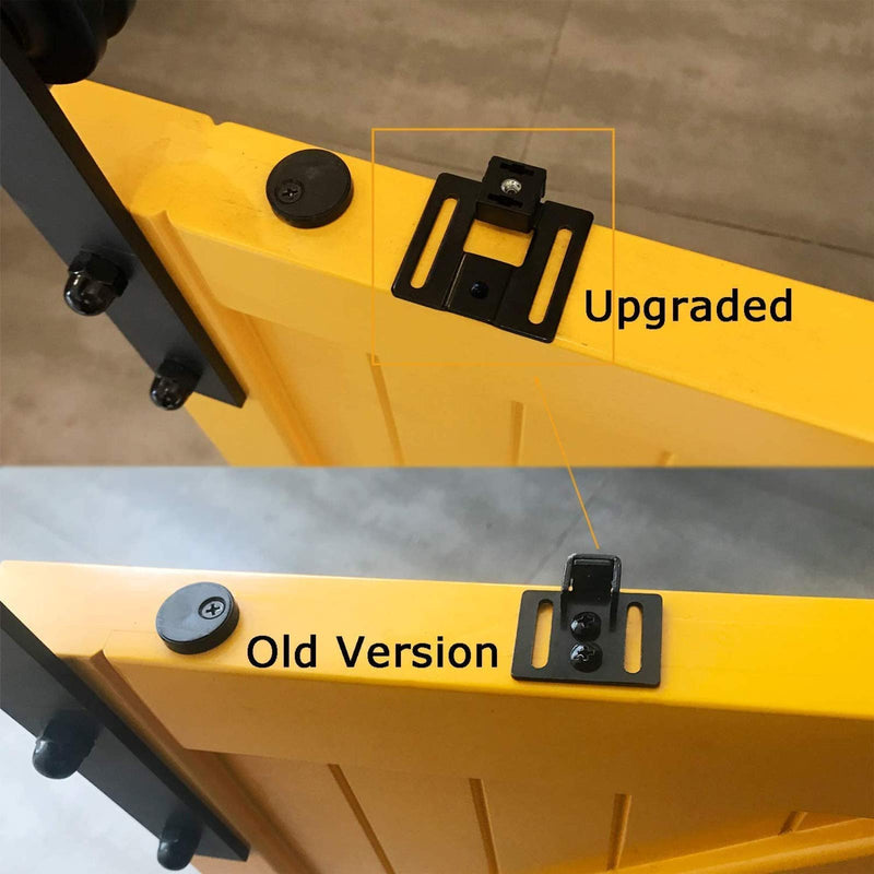 2PCS Barn Door Soft Close Mechanism Spring Buffer Damper Upgraded Hole-Free Version Sliding Barn Door Hardware for Door Weight 70-160 Pounds Adjustable Door Stoppers, Actuator Spacers Included Normal Barn Door Soft Close Mechanism