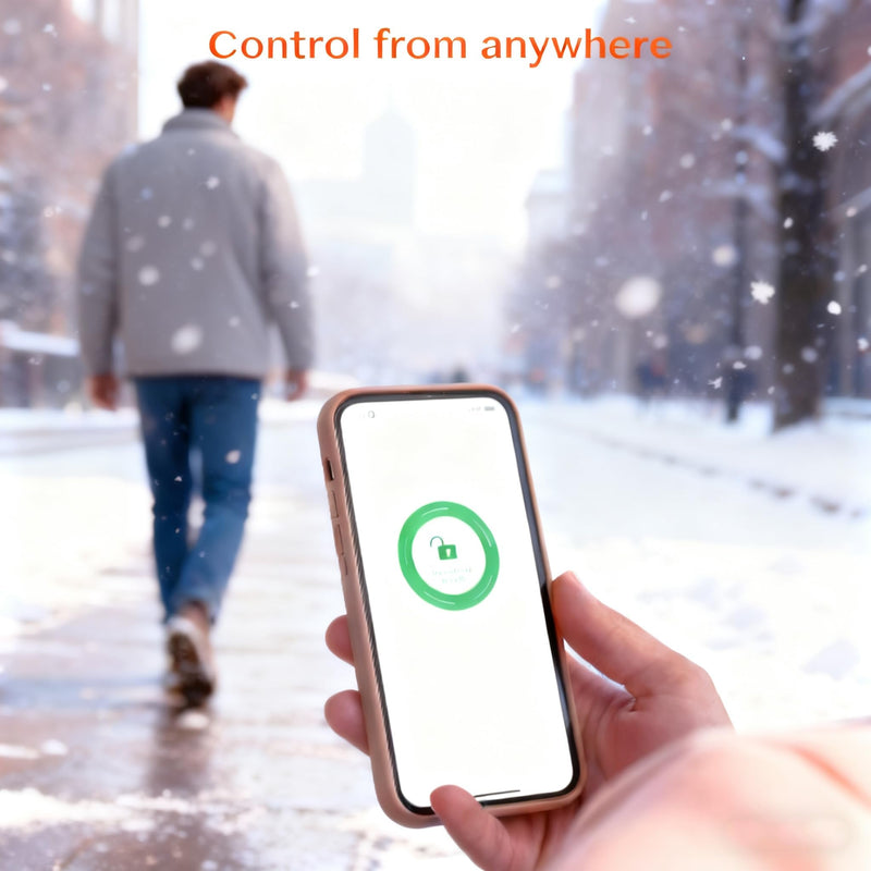 Smart Tuya WiFi Gateway Hub Compatible with Tuya Smart Lock, Remote Access Door Lock Control Device with Alexa Voice Integration, White