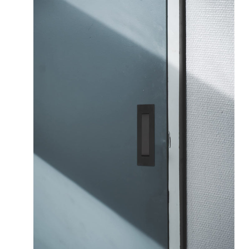 Cozy Tower 6 Inch Recessed Finger Pulls for Pocket and Sliding Doors, Closet Pulls and Handles - Matte Black Stainless Steel (2 Pack) Matte Black-2 Pack