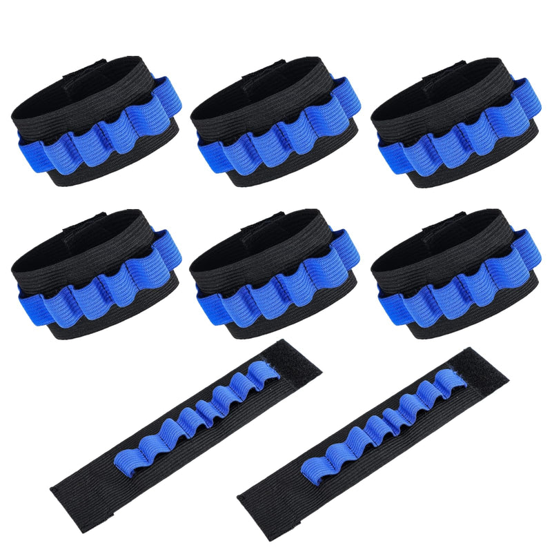 8 PCS Phlebotomy Tube Holder Wristband Professional Blood Tube Holder Wristband Set Blood Draw Tube Bracelet Strap for Phlebotomist Accessories(Blue,8 Phlebotomy Tubes)