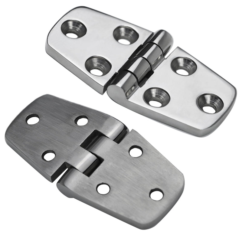 Stainless Steel Hinges Marine Grade 3" x 1.5" Boat Hinges Cast Solid 316 SS Mirror Polished Butt Hinges 76 mm x 38 mm with Screws for Boat, RVS (4 Pack) 4 Pack