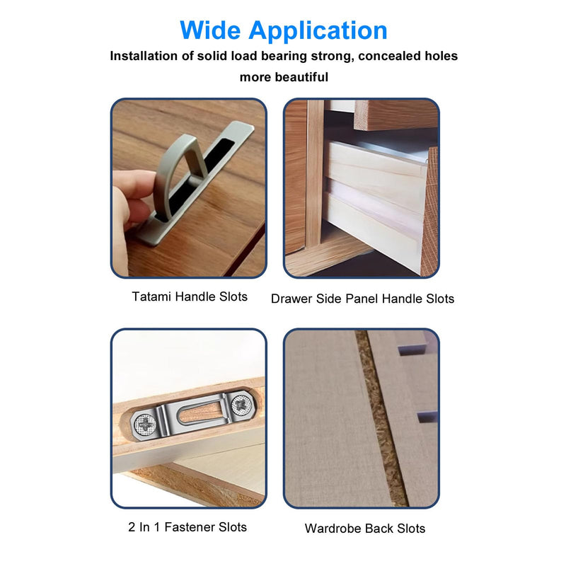 Wood Router Slotting Locator 2 in 1 Thickened Aluminum Alloy Clear Scale Woodworking Router Slotting Bracket