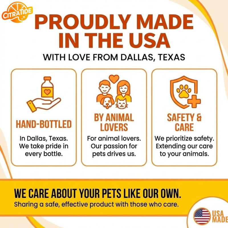 Natural Flea, Tick & Mosquito Spray for Dogs – Cedarwood & Citrus Formula – Plant-Based, DEET-Free, Non-Toxic, USA Made – Safe for Home & Pets – CITRATIDE (16 fl oz)