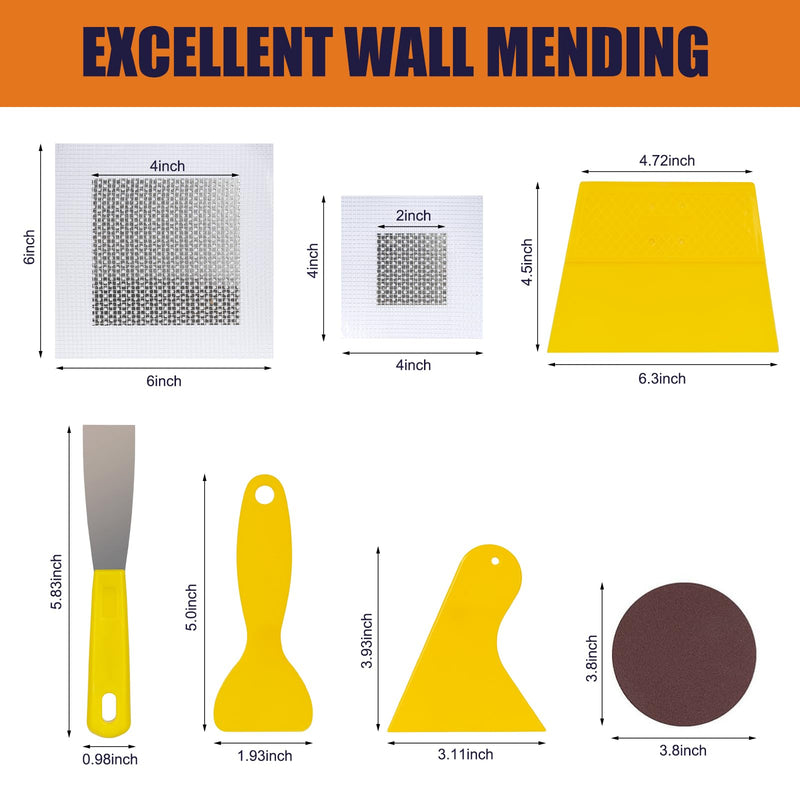 Drywall Repair Kit Drywall Hole Repair Patch Kits Wall Spackle Repair Paste with 8.5OZ White Wall Repair Putty with Scraper, Wall Surface Hole Fill Quick and Easy Solution (1Pack) 1Pack