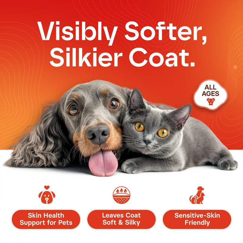 Wild Alaskan Omega 3 Salmon Oil for Dogs - Fish Oil for Dogs Natural Liquid - Must-Have Cat & Dog Essentials for Health - Cat and Dog Supplies Supports Skin & Coat - 16 Fl. Oz 16 fl oz