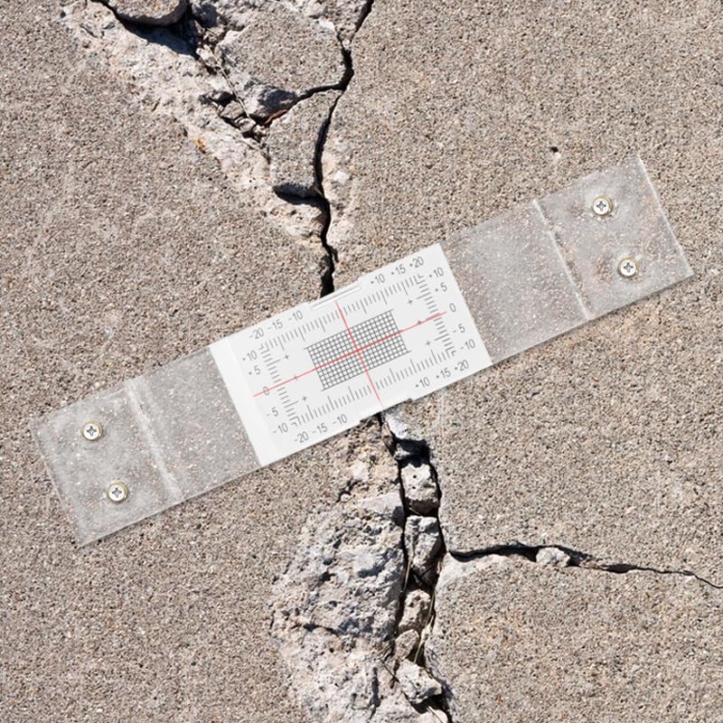 Concrete Crack Monitor, Crack Monitoring Record Standard Tell-Tale Crack Monitor for the Standard and Corner Tell-Tale (3PC) 3PC