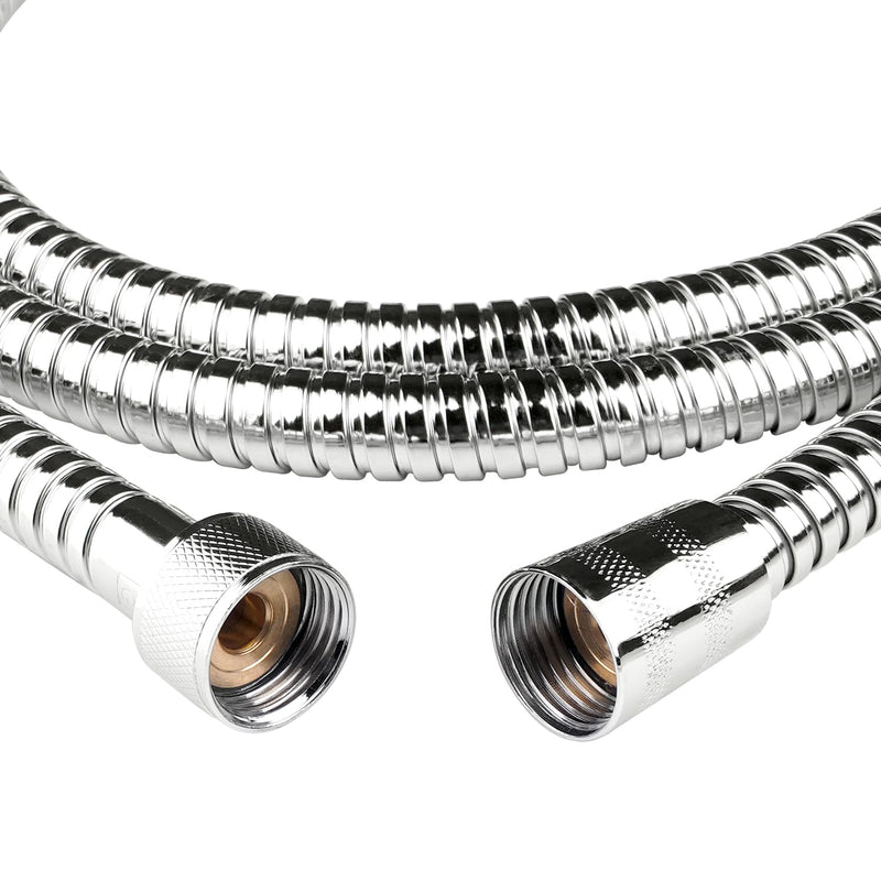 Shower Hose Extra Long 96 inches Shower Head Hose Replacement Stainless Steel Handheld Shower Hose Flexible and Durable with Brass Insert and Nut Chrome 96inches