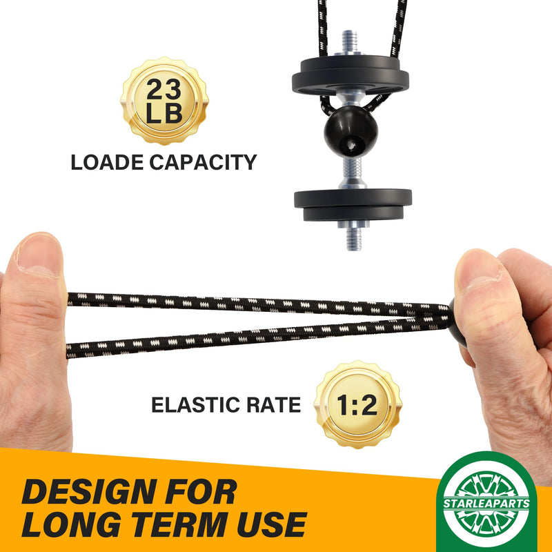 Ball Bungee Cords 8 inch - 25 Pack Bungee Cord with Balls - Tarp Bungee Cords with Balls for Tarp, Camping, Canopygo, Fixed Lines and Hoses - UV Resistant Bungee Balls 8 in x 25Pcs