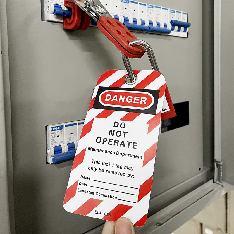 SAFBY Lockout Tagout Tags, 5.7"x2.9", OSHA Compliant, Loto Lock Out Tag Out (50 pcs) 50 pcs