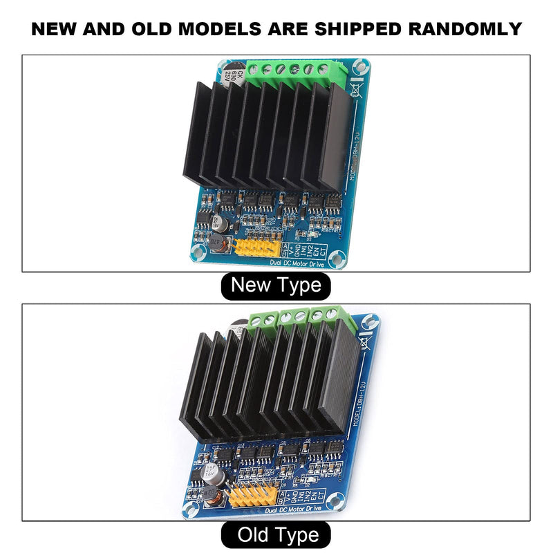 DC5-12V 0A-30A Dual Channel H Bridge Motor Driver Board Module Robot Stepper Driver Controller Board Module for Coreless Motor for Toy Cars DC Motors ﻿