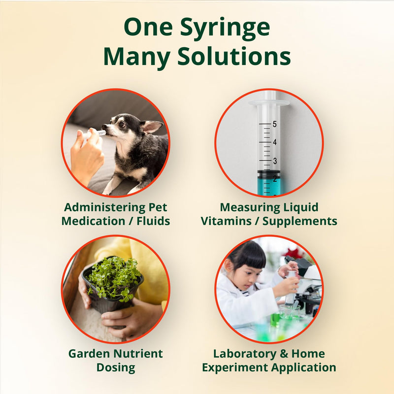 Elimedical Veterinary Disposable Syringe, 6cc Luer Slip, Without Needle, Individually Packaged, 100 per box, 05ST