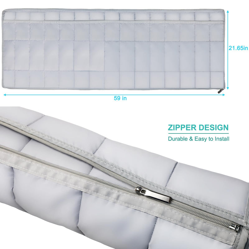 Wafloter Portable AC Hose Insulation Sleeve Universal Fit for 5" & 5.9" Diameter Vent Tube, Air Conditioner Hose Cover AC Tube Insulated Wrap 59inch Length, AC Exhaust Pipe Insulation