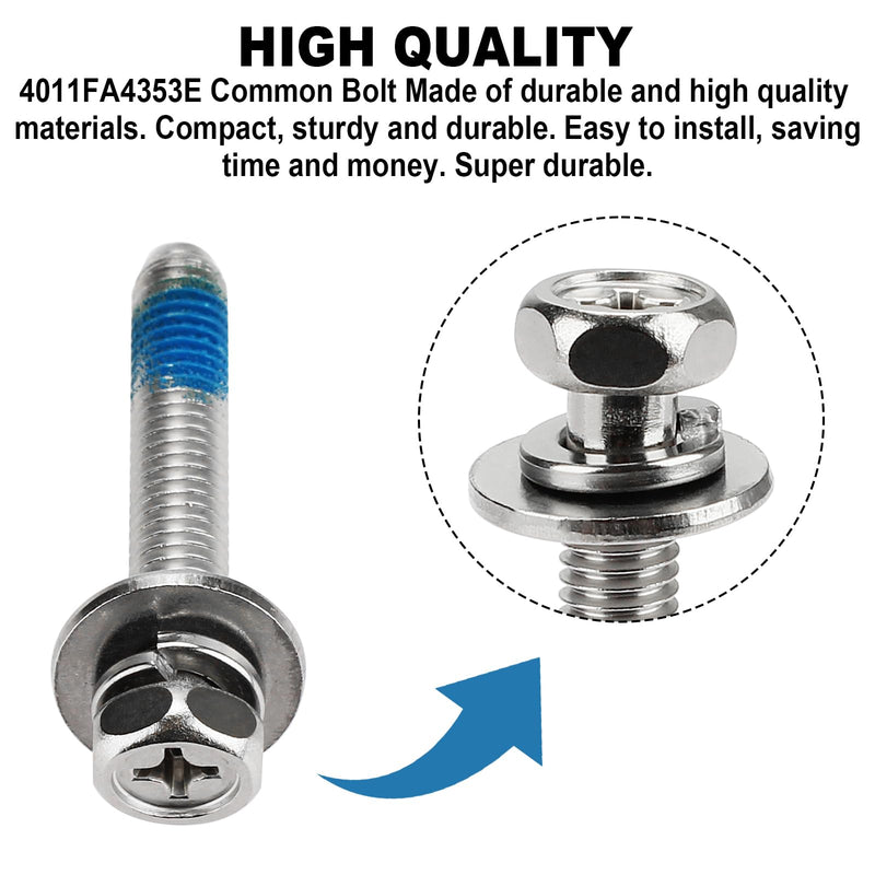 4011FA4353E (6 Pcs) Common Bolt Fits for LG Washers, Replaces 1555488, AH3522806, EA3522806, PS3522806