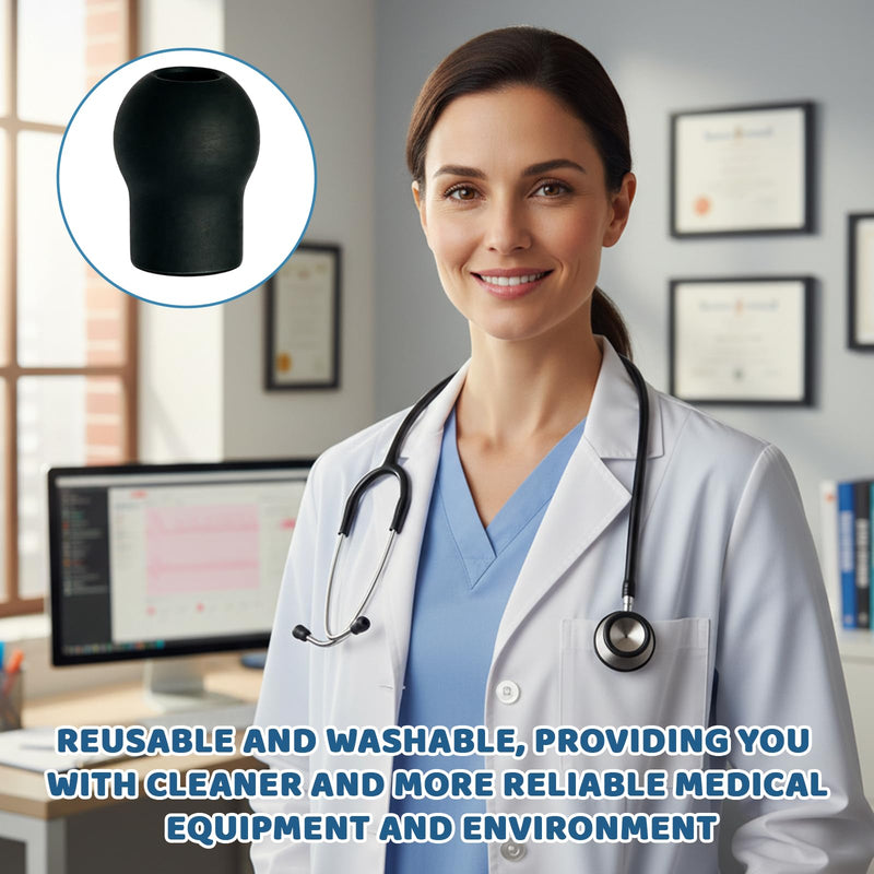 8PCS Stethoscope Ear Tips Replacement Compatible with MDF, ADC, Silicone Stethoscope Ear Pieces, Pliable Noise Reduction-Sealing Earbuds for Doctors