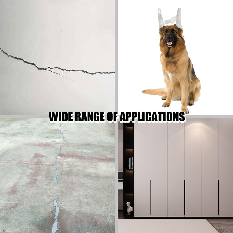 Backer Rod 1/4 Inch, EPDM Rubber Foam Caulk Saver 100' Grey Weather Strip Seal for Concrete Joints, Wall Cracks, Driveway and Joint Fillers. Grey-100'