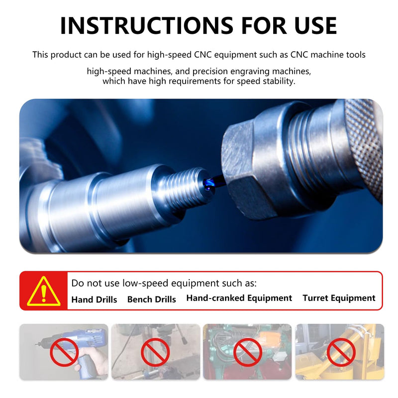 ‌AYCHOLIZ 3/8" Carbide CNC Drill Bit - 55 HRC 120° Point, Straight Shank Short-Length for Hardened Steel/Cast Iron, CNC Machines Only (Not for Hand Drills) 3/8 in