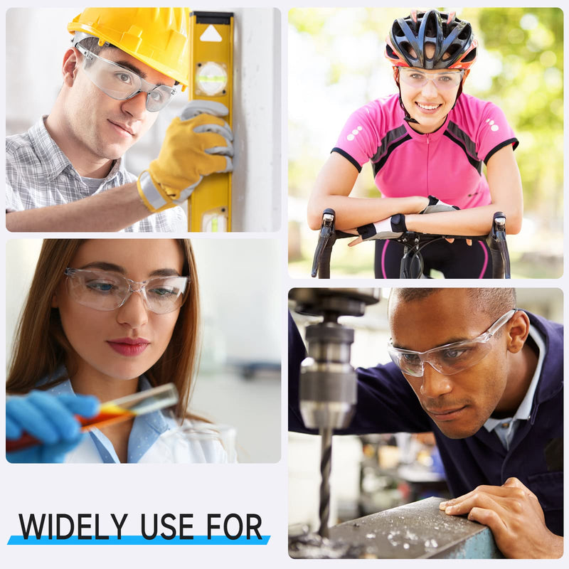 Safety Glasses ANSI Z87.1 Scratch Resistant Glasses for Women Man Lab Goggles Eye Protection 118-10 Clear 1