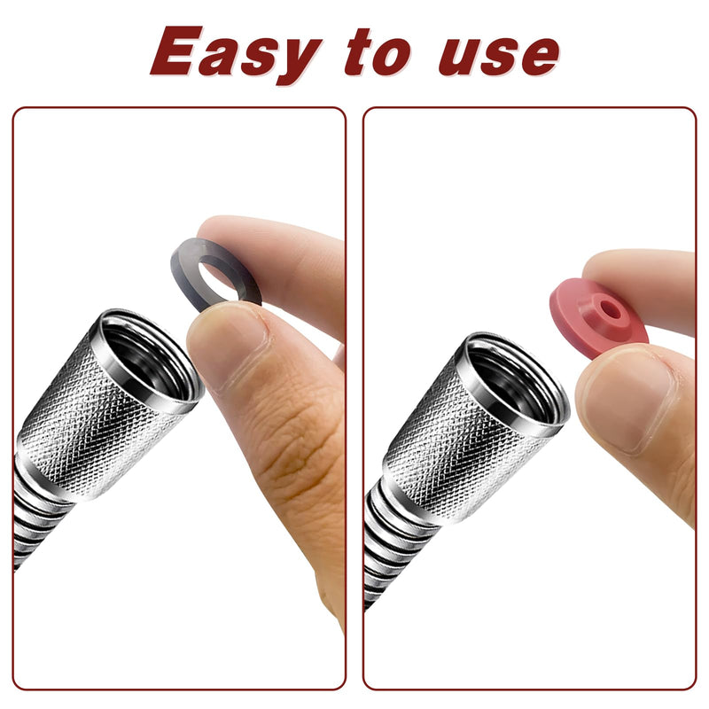 12 Pieces Silicone Shower Head Flow Restrictor Shower Flow Restrictor 4 Specifications Water Flow Restrictor for Various Standard Shower Head Handheld Showers