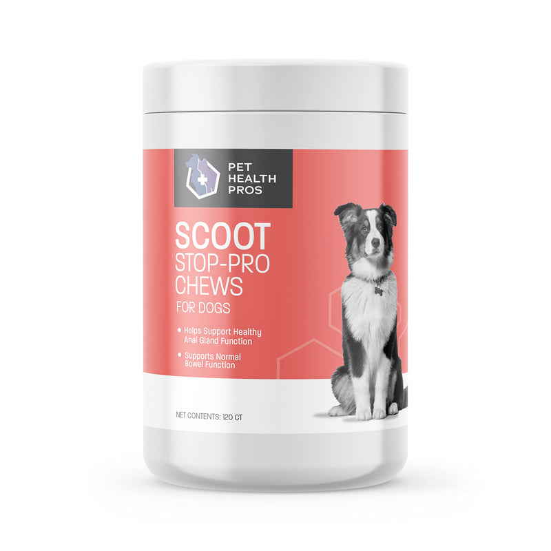 Scoot Stop-Pro Soft Chews for Dogs - Anal Gland Support - Dog Fiber for Dogs Pumpkin for Dogs Digestion - Supports Healthy Anal Sac - No Scoot Constipation Relief for Dogs - 120 ct
