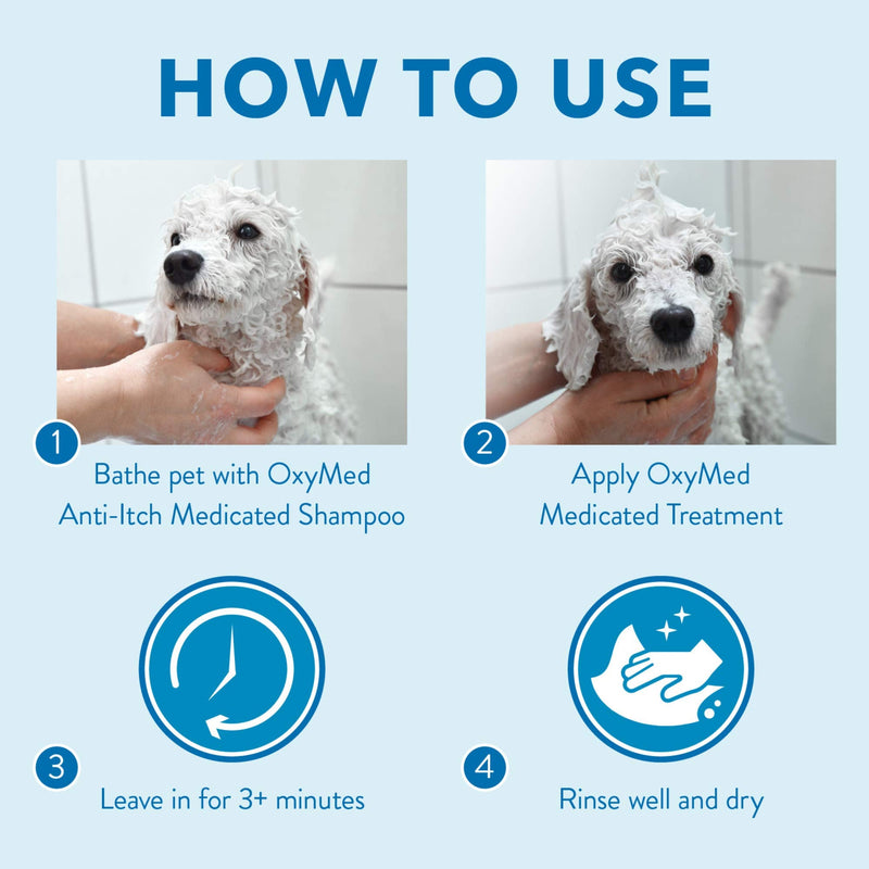TropiClean OxyMed Medicated Anti Itch Solutions for Pets - Made in USA - Stops Itching Fast - Soothing Relief and Deep Clean for Flaking, Scaling, Seborrhea, Hot Spots, Allergies, Inflammation 20 Ounce Treatment - PawsPlanet Australia