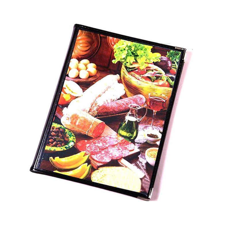 CABAX 4 Page 8 View Transparent Clear Restaurant Menu Covers, Fits A4 Size Paper (1 Pack)