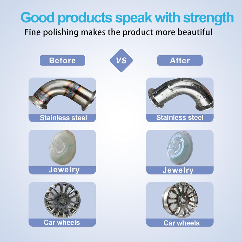 Neeki 6 Drill Polishing Wheels and 3 Polishing Compounds, Multi-Specification Polishing Wheel Kit, Suitable for Metal, Stainless Steel, Jewelry, Wood, Ceramic, Glass and Other Wheel Polishing Tools. 9