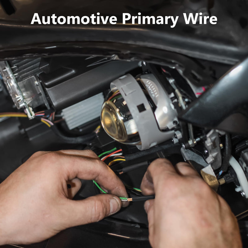 16 Gauge Wire (2-Pack Red/Black Each 25FT), 16AWG CCA, Low Voltage Automotive Primary Harness Wire for Battery, Car Audio, Remote Trailer, Security Alarm, Hook Up Electrical Wires for DIY DC 25FT-2PK Black+Red