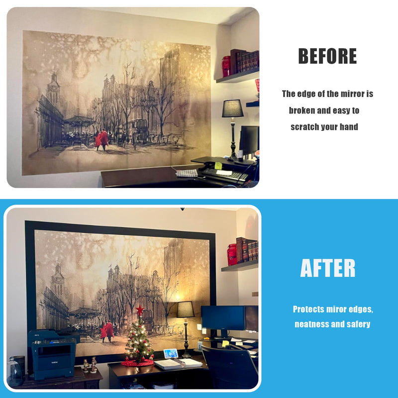 Black Matte Wallpaper Border Peel Stick Home Ceiling Decorative Border for Bathroom Living Room Kitchen 4inch by 32.8ft