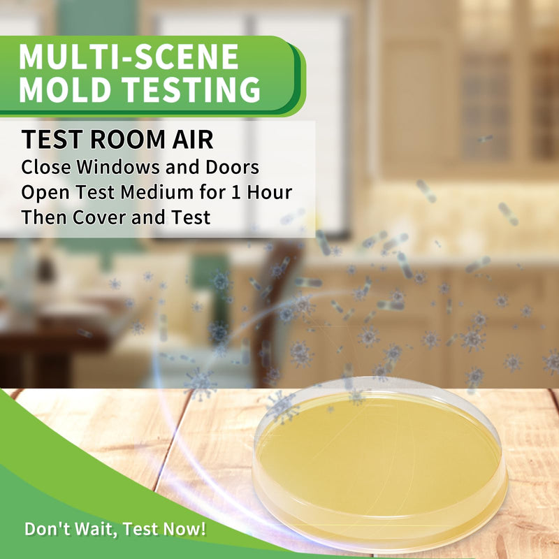 Mold Test Kit for Home with Free Lab Analysis - 10 Simple Detection Tests DIY at Home Mold Air Tester - Test HVAC System,Surface Mold for Home Indoor & Outdoor Air Quality Mold Testing Kits Detector