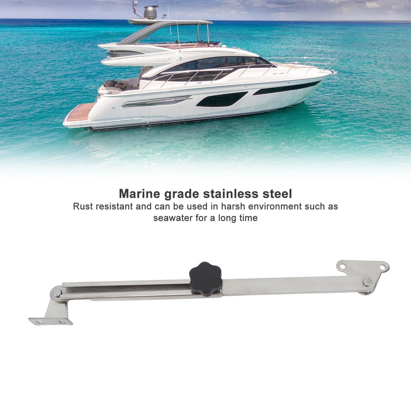Aramox Stainless Steel Marine Hatch Lid Stay Support Adjuster, Retractable 6in to 11in, Ideal for Boats and Yachts