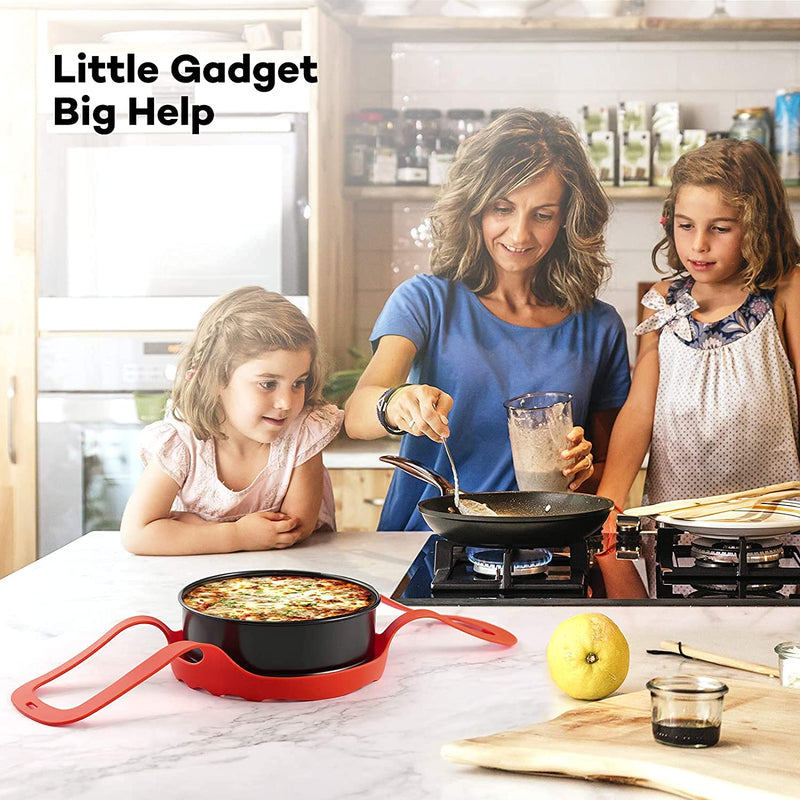 Goldlion Silicone Sling Lifter Accessories Compatible with Instant Pot 6 Qt and 8 Qt, Ninja Foodi 5 Qt / 6.5 Qt / 8 Qt and Other Brand Pressure Cookers, Red 6 Qt/8 Qt