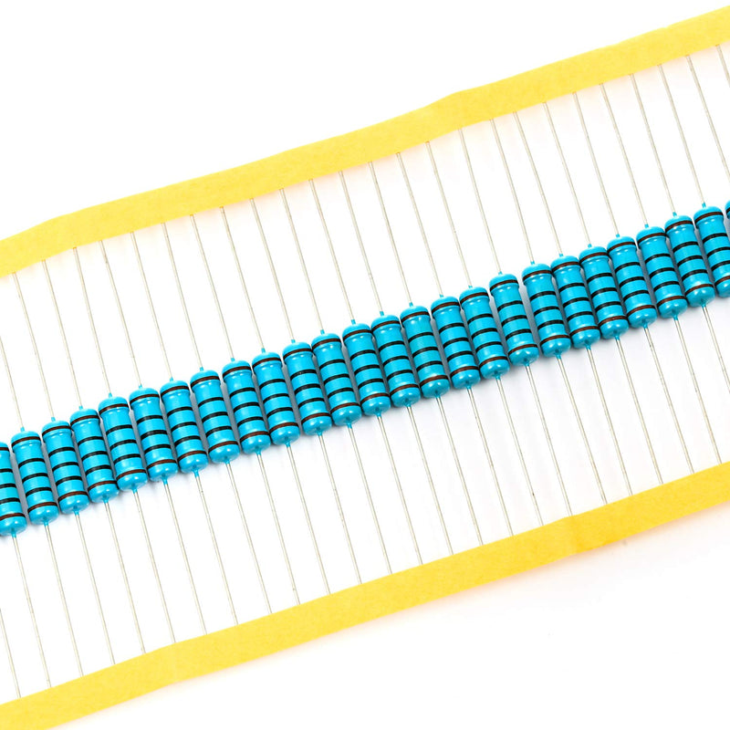 Chanzon 30pcs 2W 100 Ω ohm Metal Film Fixed Resistor 0.01 ±1% Tolerance 100R MF Through Hole Resistors Current Limiting Rohs Certificated [2ZC28] 100 ohm