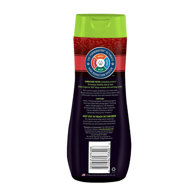 FURminator Sensitive Skin Ultra Premium Conditioner, Sensitive Skin Conditioner for Dogs Helps Reduce Itching, 16 oz - PawsPlanet Australia
