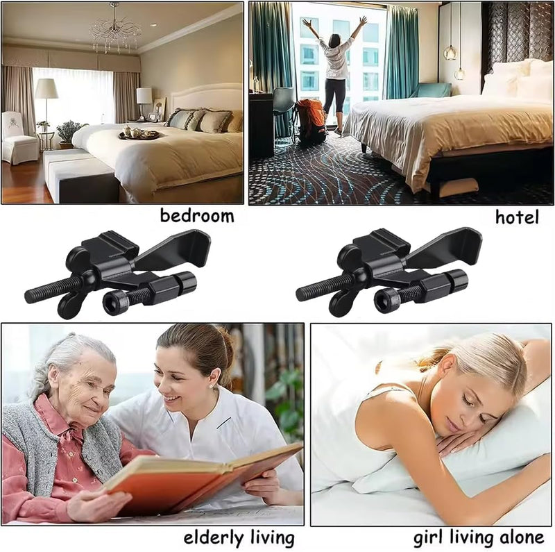 Portable Door Lock Upgraded Stoppers, Hotel Doors Locks for Travelers Safety Locker Jammer Security Devices from Rooms Inside Travel Home Apartment Bedrooms Essentials Reinforcement for Women 1 Pack - NewNest Australia