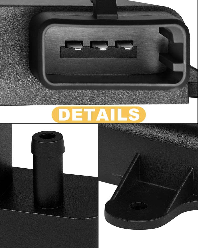 AATEE Manifold Absolute Pressure Sensor Fit for:-Ford F150 F250 F350 for:-Mustang E150 E250 E350 Econoline Club Wagon Ranger for:-Lincoln Town Car, Grand Marquis 1988-1990 3 Pins OE# E43F9F479A1A