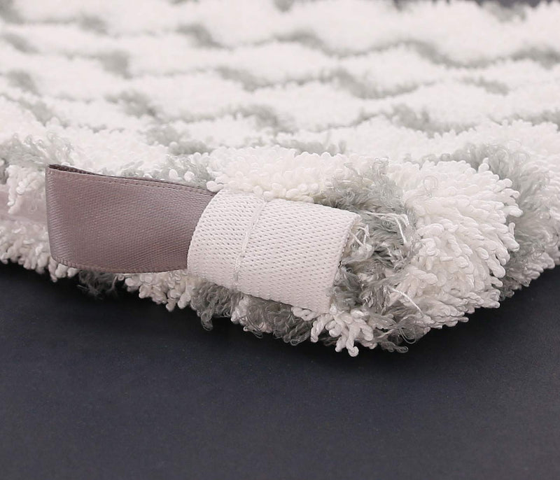 Tidy Monster Steam Mop Pads with Scrub Strips Microfiber Replacement Pad Refills for Shark Steam Pocket Mop S3500 Series S3501 S3601 S3550 S3801 S3901 SE450 S3601D S3901D (3pc-White) 3 Pack White