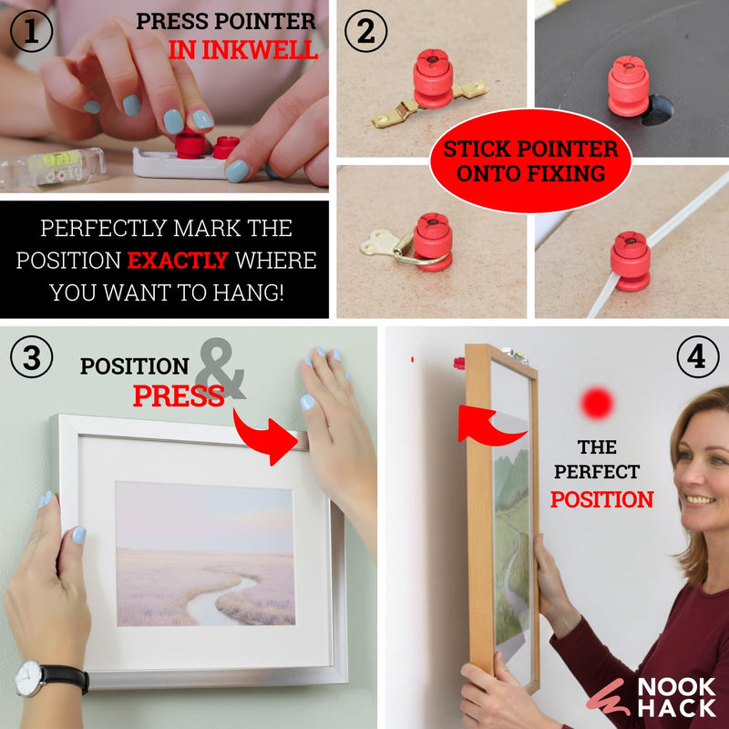 doty & Stud Finder | Picture Hanging Tool for Simple Picture Hanging | Find Wall Studs and Mark Your Drill Holes Quick & Easy doty & Stud Finder Kit