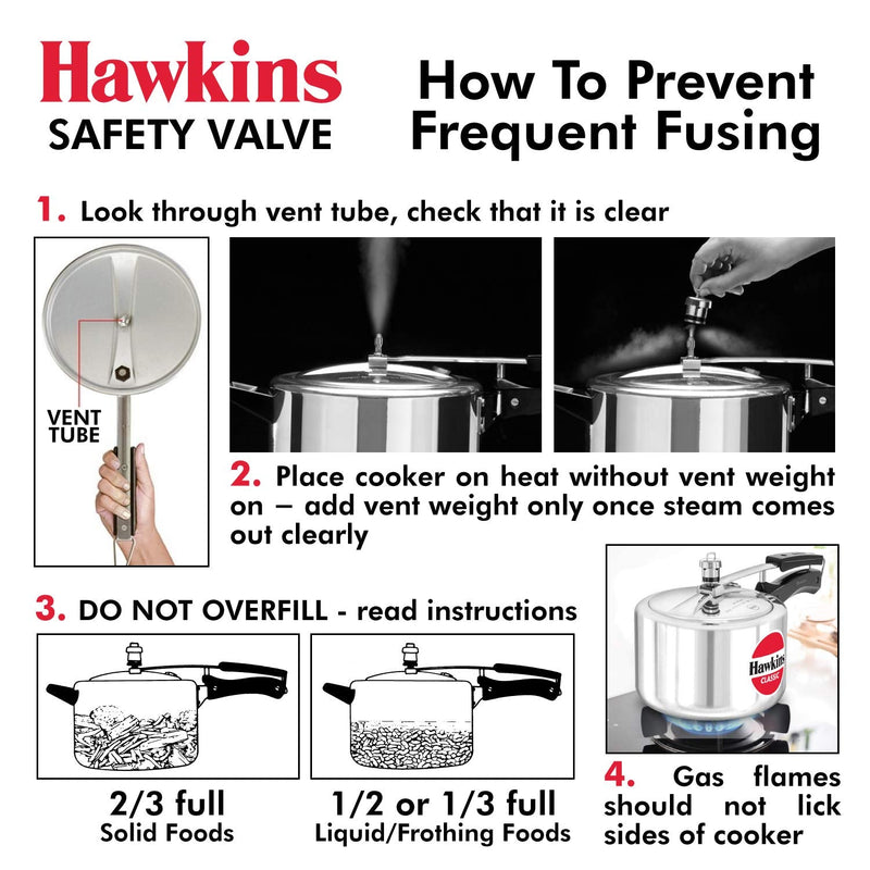 Hawkins B1010 3 Piece Pressure Cooker Safety Valve - B1010-3pcSet