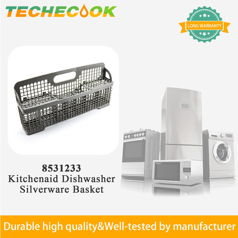 WP8562043 8531233 Universal Dishwasher Silverware Basket Replacement for Whirlpool Kitchen-aid Dishwasher Utensil Basket - Replaces Kitchen-aid Dishwasher Basket W10190415 8531288 8562043 WP8531233VP